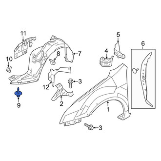 Ford OE - Stone Deflector Screw