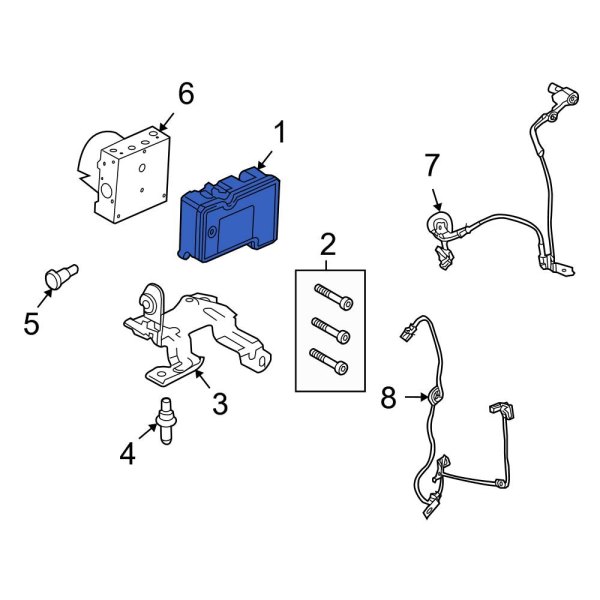 Ford OE BE5Z2C219E ABS Control Module