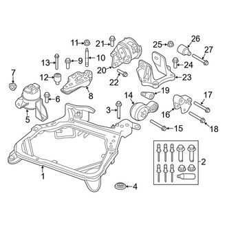 Ford OE - Engine & Transmission Mounting (Standard Tr)