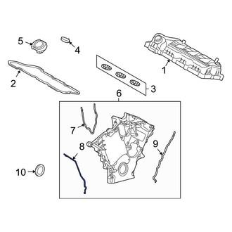 Ford OE - Center Engine Timing Cover Gasket