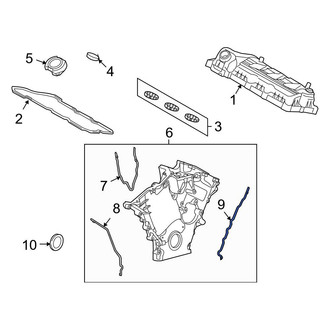 Ford OE - Left Engine Timing Cover Gasket