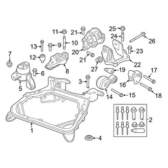 Ford OE - Engine / Transaxle - Engine & Transmission Mounting (Flex)