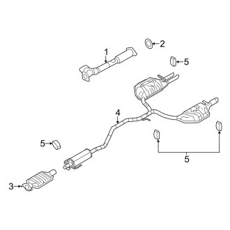 2011 Ford Fusion OEM Exhaust Parts | Systems, Tips — CARiD.com