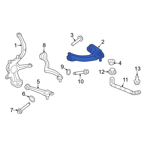 Ford OE BE5Z3079A Front Left Lower Rearward Suspension Control Arm