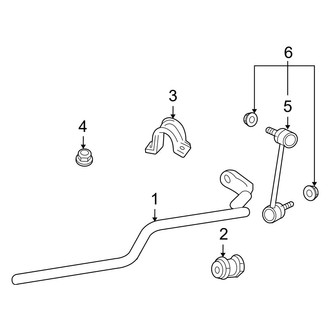 Ford OE - Front Suspension - Stabilizer Bar & Components