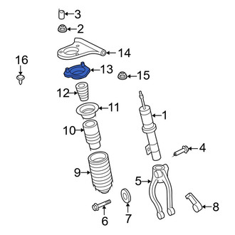 Ford OE - Front Suspension Strut Mount