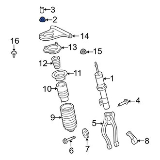 Ford OE - Suspension Strut Mount Nut