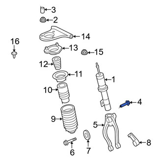 Ford OE - Upper Suspension Strut Bolt