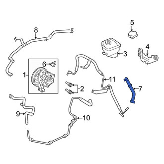 Ford OE - Power Steering Reservoir Hose