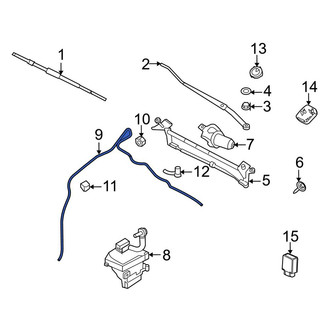 Ford OE - Front Windshield Washer Hose