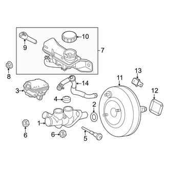 Ford OE - Cowl - Components on Dash Panel