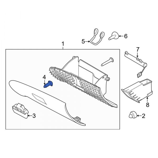 Glove Box Latch Screw