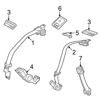 Ford OE - Restraint Systems - Rear Seat Belts (Flex / Gas)
