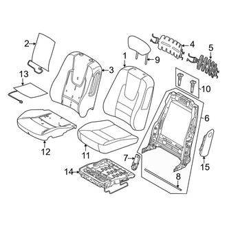 Ford OE - Seats & Tracks - Front Seat Components (Driver Seat), (Flex / Gas)
