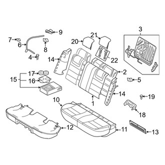 Ford OE - Seats & Tracks - Rear Seat Components (Flex / Gas)