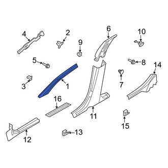 Ford OE - Left Body A-Pillar Trim Panel