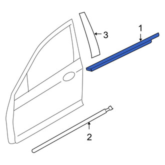 Ford OE - Front Left Door Window Belt Weatherstrip