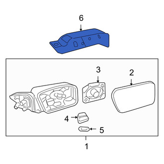 Ford OE - Front Left Door Mirror Cover
