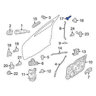 Ford OE - Front Door Lock Striker Plate Bolt