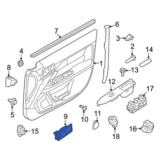 Ford OE - Front Left Interior Door Handle Trim