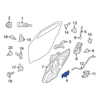 Ford OE - Rear Left Inner Interior Door Handle