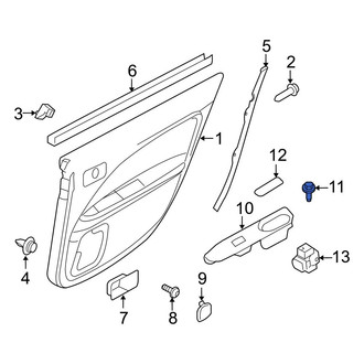 Ford OE - Rear Door Window Switch Bezel Screw