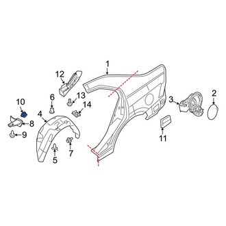Ford OE - Rear Stone Guard Nut