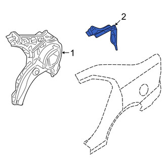 Ford OE - Rear Right Quarter Panel Gutter
