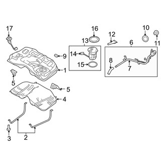 Ford OE - Fuel System Components (AWD)