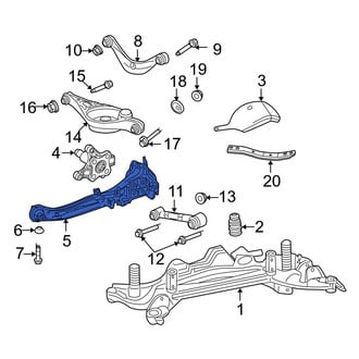 Ford OE - Rear Left Suspension Trailing Arm