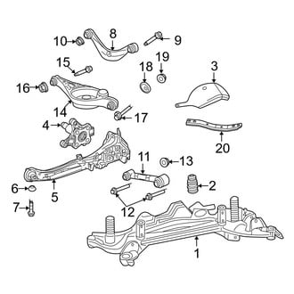Ford OE - Rear Suspension - Suspension Components (FWD)