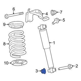 Ford OE - Suspension Shock Absorber Nut