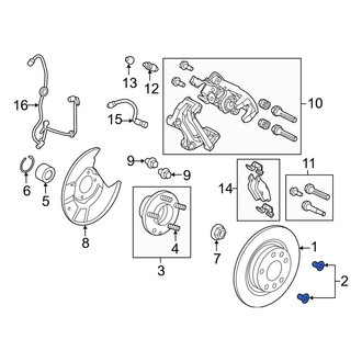 Ford OE - Rear Disc Brake Rotor Set Screw