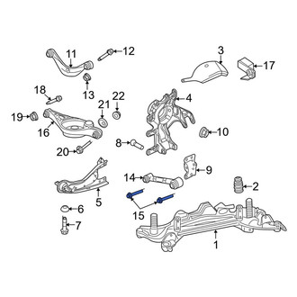 Ford OE - Rear Upper Suspension Shock Absorber Mounting Bolt