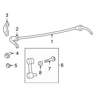 Ford OE - Rear Suspension - Stabilizer Bar & Components (AWD)