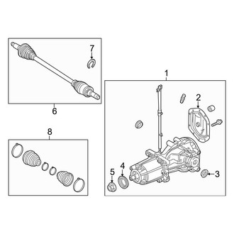 Ford OE - Rear Suspension - Axle & Differential (AWD)