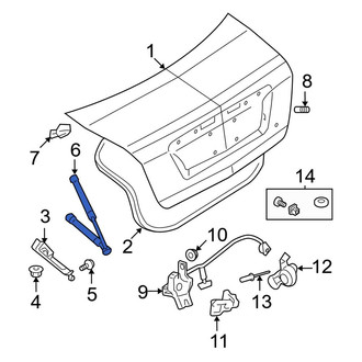 Ford OE - Trunk Lid Lift Support