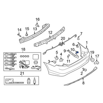 Ford OE - Front Bumper Cover Screw