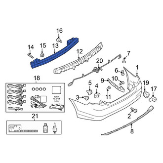 Ford OE - Rear Bumper Impact Bar