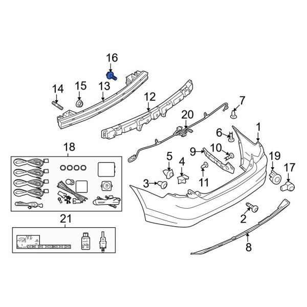 Bumper Impact Bar Bolt