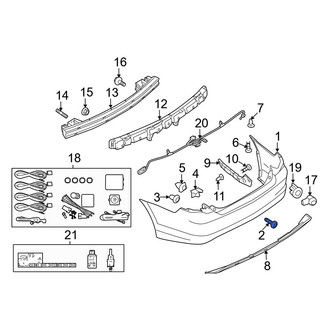 Ford OE - Front Bumper Cover Screw