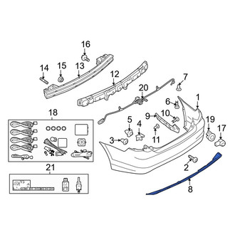 Ford OE - Rear Bumper Cover Spacer Panel
