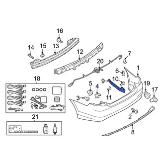 Ford OE - Rear Left Bumper Cover Reinforcement
