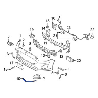 Ford OE - Front Left Bumper Trim