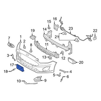 Ford OE - Front License Plate Bracket