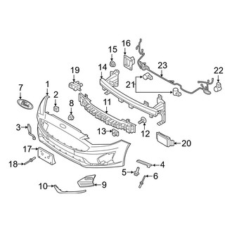 Ford OE - Front Bumper & Grille - Bumper & Components