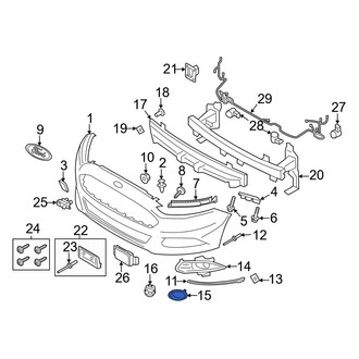 Ford OE - Front Left Outer Fog Light Trim