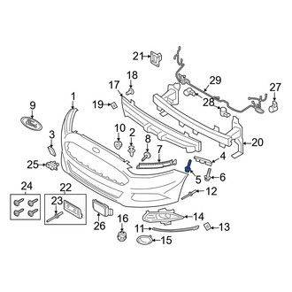 Ford OE - Bumper Cover Bolt