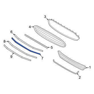 Ford OE - Front Upper Center Grille Molding