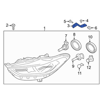 Ford OE - Right Headlight Bracket